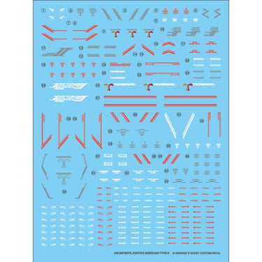 G-Rework CD-H251 Premium Decal for HG Seed Infinite Justice Gundam Type 2